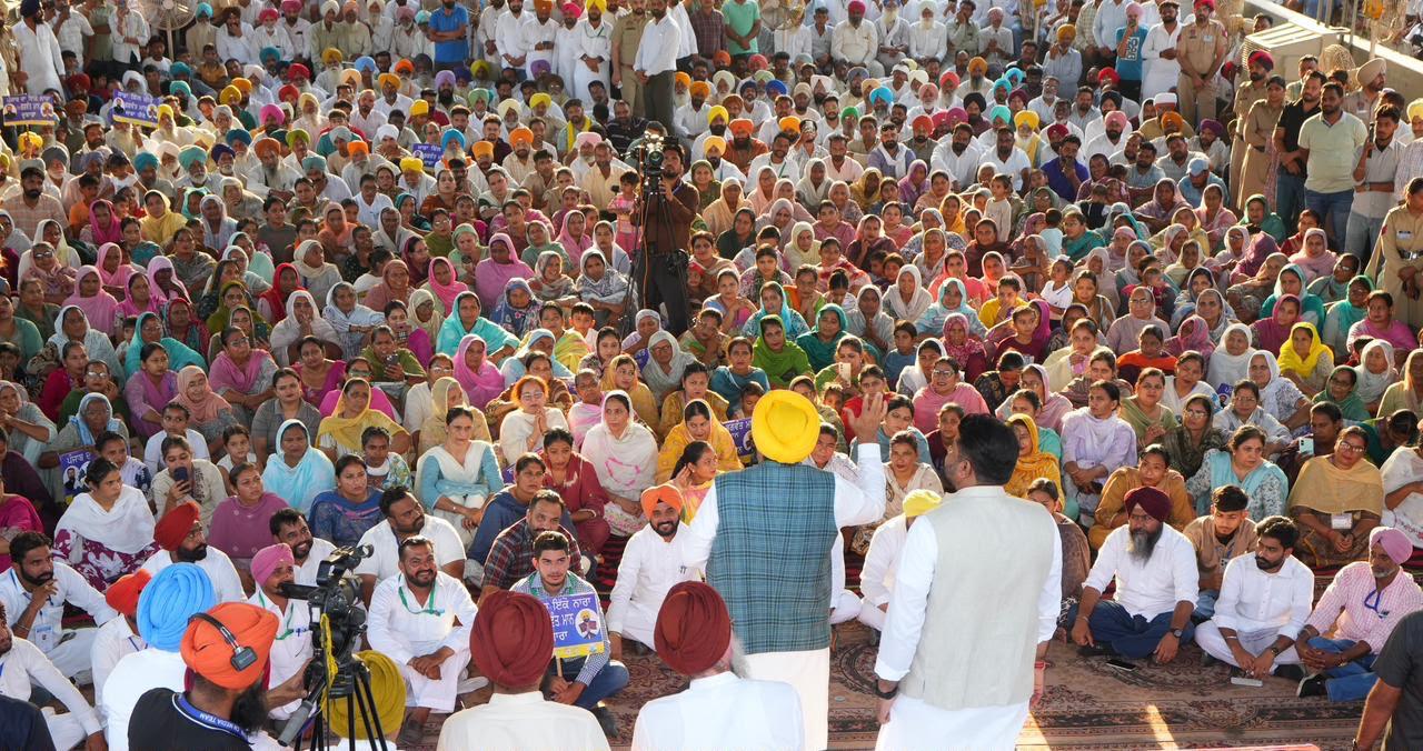 Faridkot: भगवंत मान का अकालियों पर आरोप, पंजाब के साथ किया विश्वासघात, मान के बयान से गरमाई राजनीति